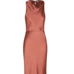 Shona Joy La Hune High Neck Midi Dress